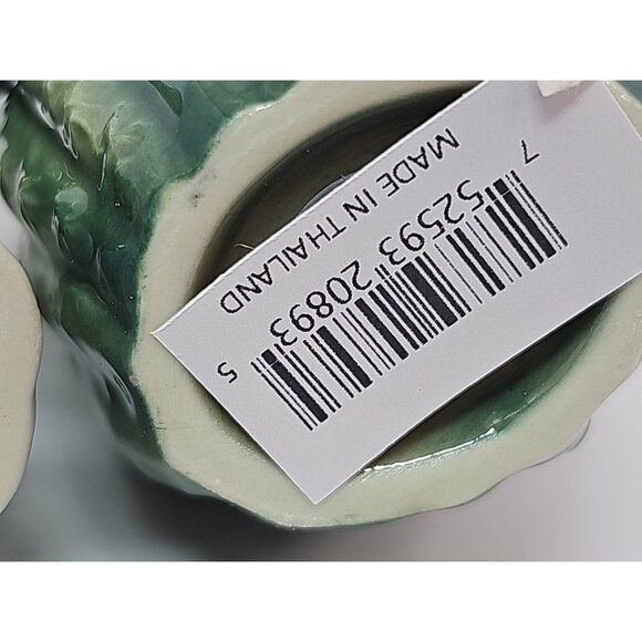 Hand Crafted Ceramic Cactus with Flowers Salt & Pepper Shakers, Home Décor, Gift - Picture 12 of 12